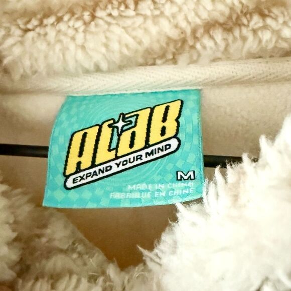 aLab Kendallie Flowers Birch Fleece Hoodie in Cream and Tan Floral - Size M - Picture 5 of 8